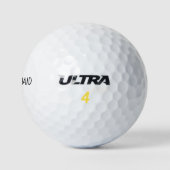 Simple minimal add name bridesmaid  gift year      golf balls (Logo)