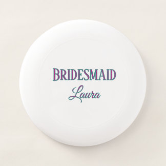 Simple minimal add name bridesmaid  gift year     Wham-O frisbee