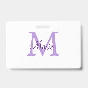 simple minimal add name monogram pink red throw badge