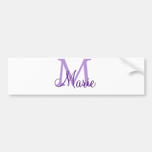 simple minimal add name monogram pink red   throw  bumper sticker