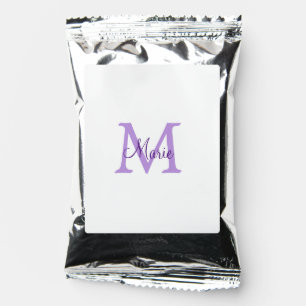 simple minimal add name monogram pink red throw coffee drink mix
