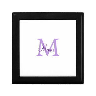 simple minimal add name monogram pink red throw gift box