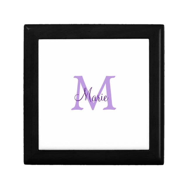 simple minimal add name monogram pink red   throw  gift box (Front)