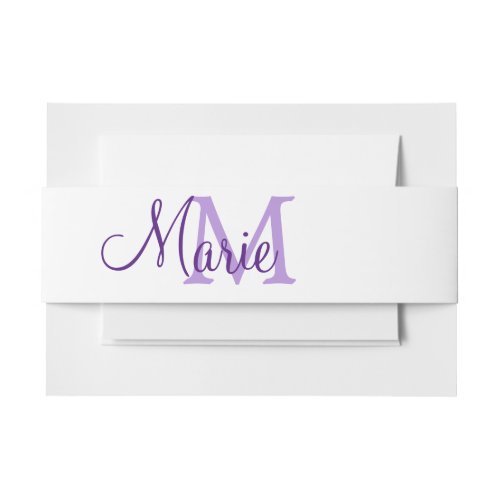 simple minimal add name monogram pink red   throw  invitation belly band