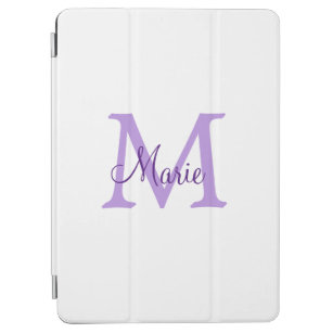 simple minimal add name monogram pink red   throw  iPad air cover