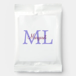 simple minimal add name monogram pink red   throw  margarita drink mix