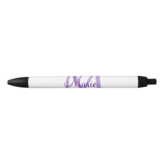 simple minimal add name monogram pink red   throw  pen (Front)