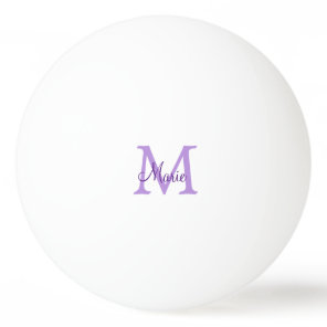 simple minimal add name monogram pink red   throw  ping pong ball