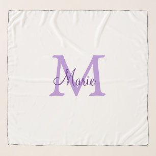 simple minimal add name monogram pink red throw scarf