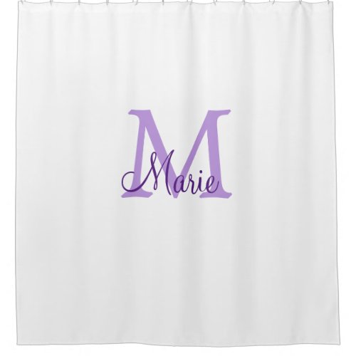 simple minimal add name monogram pink red   throw  shower curtain