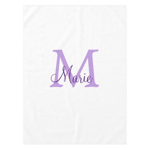simple minimal add name monogram pink red   throw  tablecloth