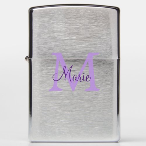 simple minimal add name monogram pink red   throw  zippo lighter