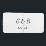SIMPLE MINIMAL add your couple name city name text Beer Pong Table<br><div class="desc">design</div>