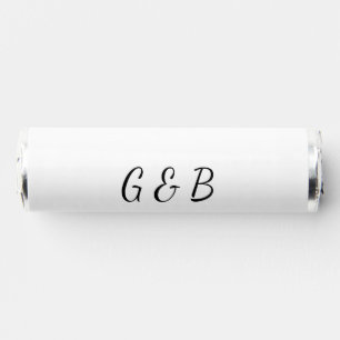 SIMPLE MINIMAL add your couple name city name text Breath Savers® Mints