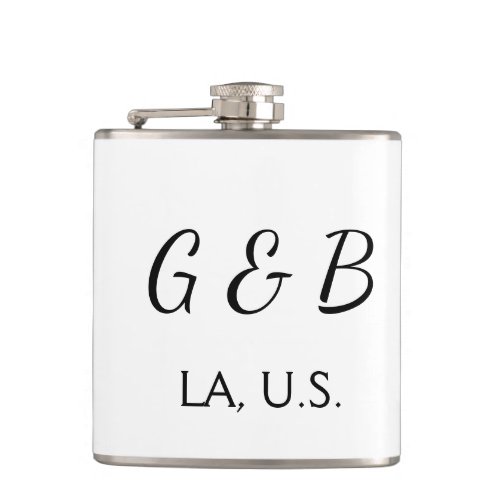 SIMPLE MINIMAL add your couple name city name text Flask