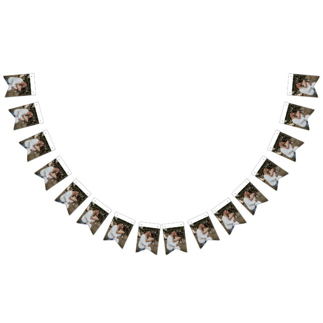 simple minimal add your custom photo image text pa bunting flags (All)