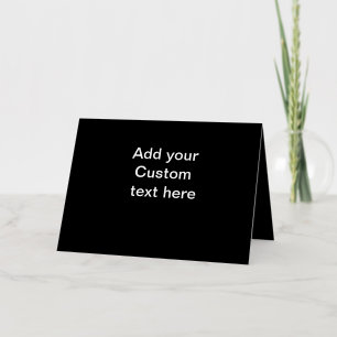 Simple minimal add your custom text name place thr foil holiday card