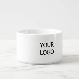 simple minimal add your logo business custom bowl