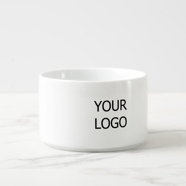 simple minimal add your logo business custom bowl (Center)