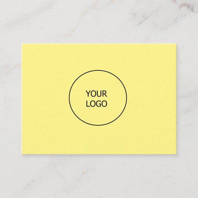 simple minimal add your logo business custom  busi business card (Front)