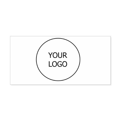 simple minimal add your logo business custom rubbe self_inking stamp