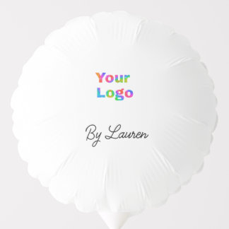 SIMPLE MINIMAL ADD YOUR LOGO CUSTOM TEXT HERE BUSI BALLOON
