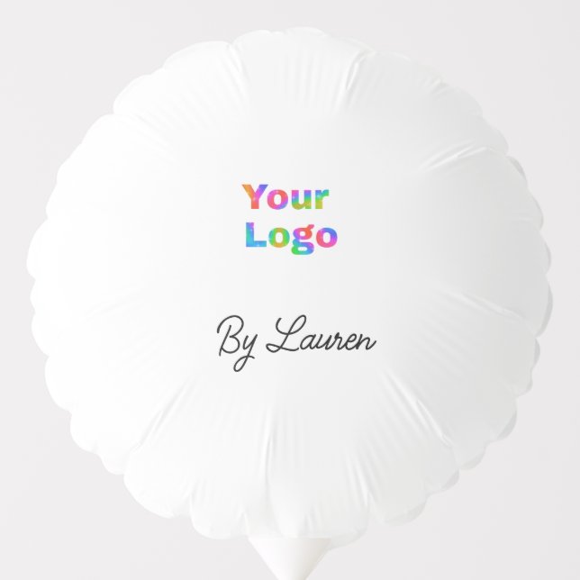 SIMPLE MINIMAL ADD YOUR LOGO CUSTOM TEXT HERE BUSI BALLOON (Front)