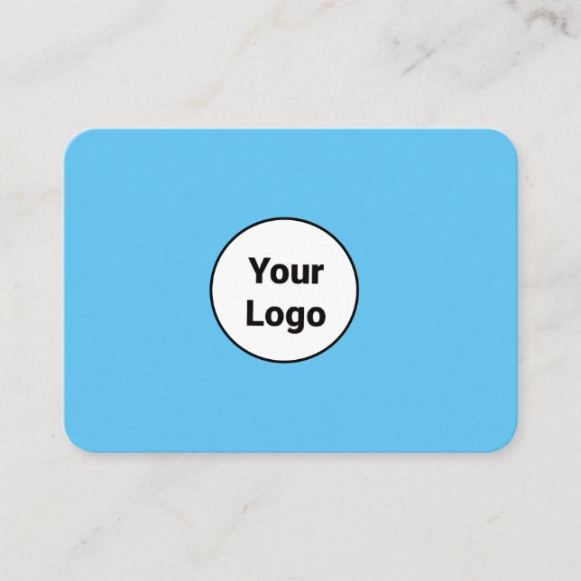 SIMPLE MINIMAL ADD YOUR LOGO CUSTOM TEXT HERE BUSI BUSINESS CARD (Front)