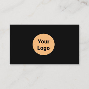 SIMPLE MINIMAL ADD YOUR LOGO CUSTOM TEXT HERE BUSI BUSINESS CARD