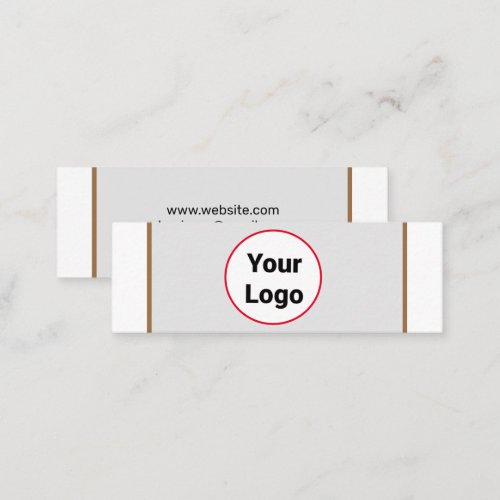SIMPLE MINIMAL ADD YOUR LOGO CUSTOM TEXT HERE BUSI CALLING CARD