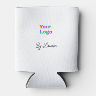 SIMPLE MINIMAL ADD YOUR LOGO CUSTOM TEXT HERE BUSI CAN COOLER