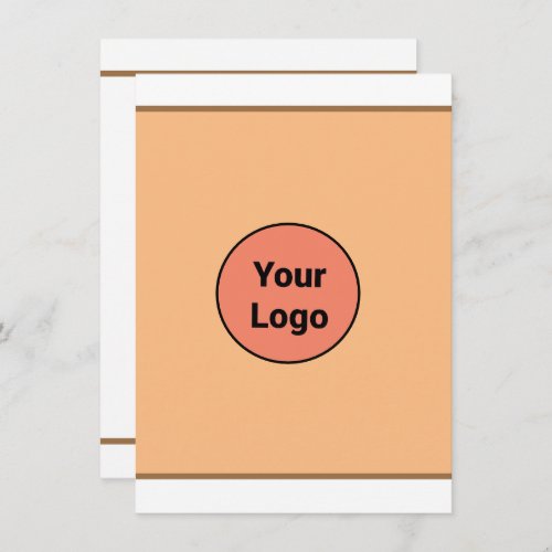 SIMPLE MINIMAL ADD YOUR LOGO CUSTOM TEXT HERE BUSI THANK YOU CARD