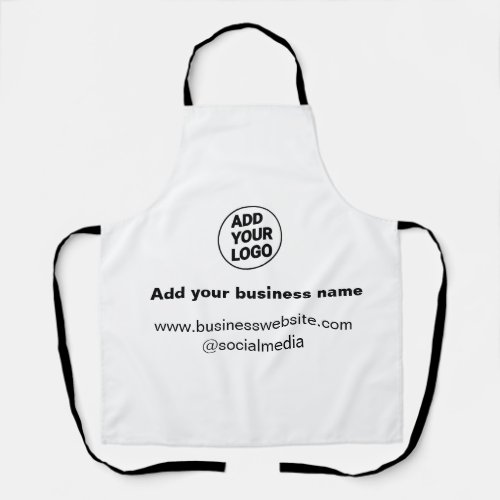 simple minimal add your logodesign custom add  apron
