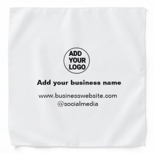 simple minimal add your logo/design custom add we bandana