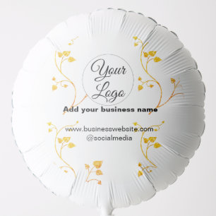 simple minimal add your logo/design gold yellow t balloon