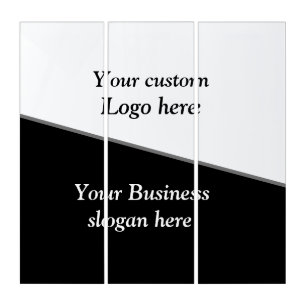 simple minimal add your logo/design here black thr triptych