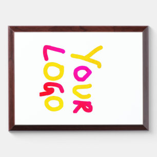 simple minimal add your logo/design here business award plaque