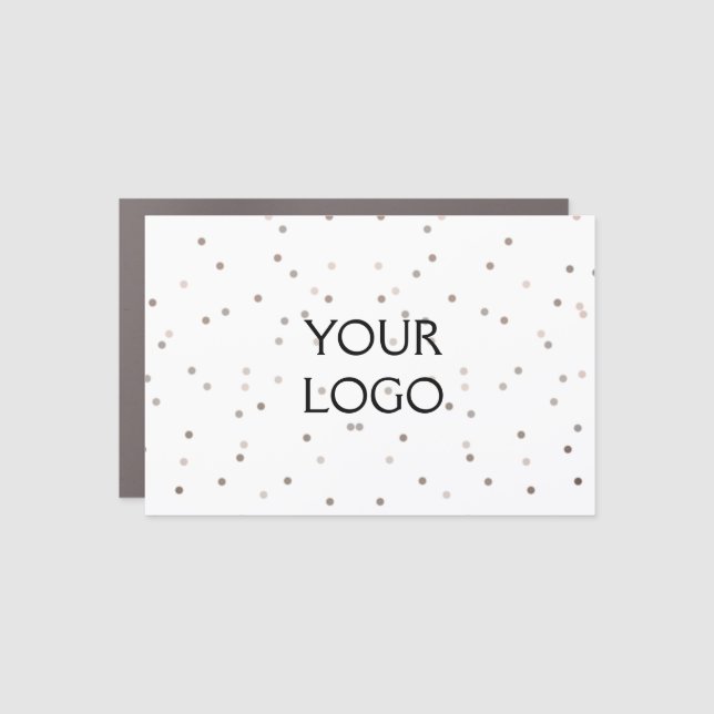 simple minimal add your logo/design here business  car magnet (Front)