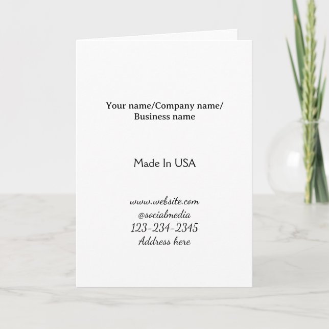 simple minimal add your logo/design here business  card (Front)