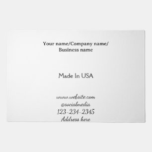 simple minimal add your logo/design here business doormat