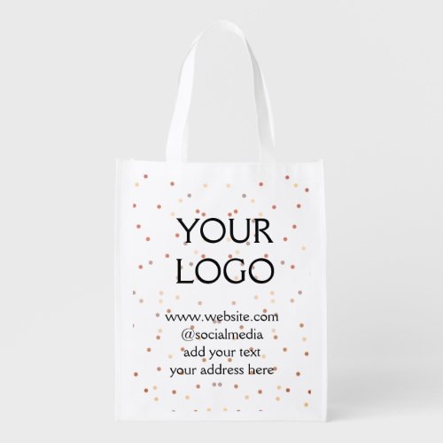 simple minimal add your logodesign here business  grocery bag