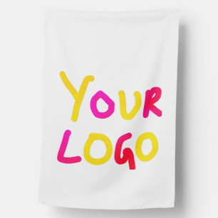 simple minimal add your logo/design here business  house flag