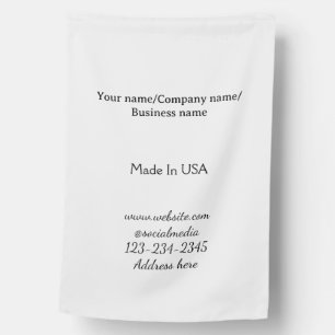 simple minimal add your logo/design here business  house flag