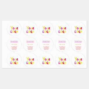 simple minimal add your logo/design here business labels