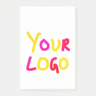 simple minimal add your logo/design here business post-it notes