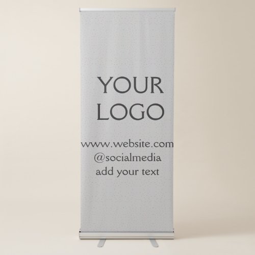 simple minimal add your logodesign here business  retractable banner