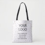 simple minimal add your logo/design here business  tote bag