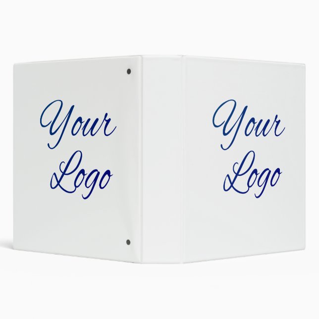 simple minimal add your logo/design here text      3 ring binder (Background)