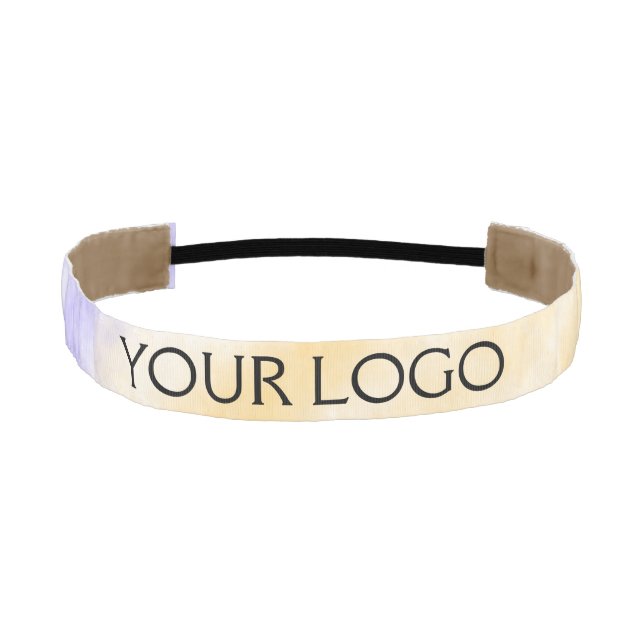 simple minimal add your logo/design here text     athletic headband (Front)