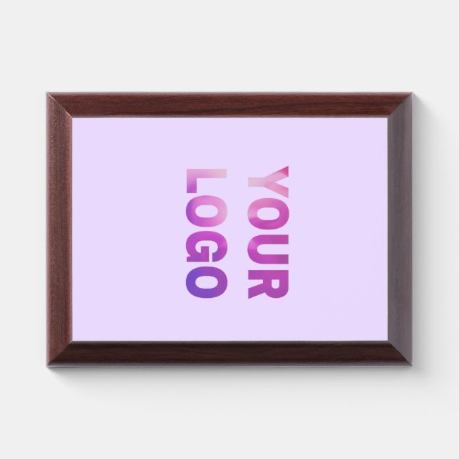 simple minimal add your logo/design here text      award plaque (Horizontal)